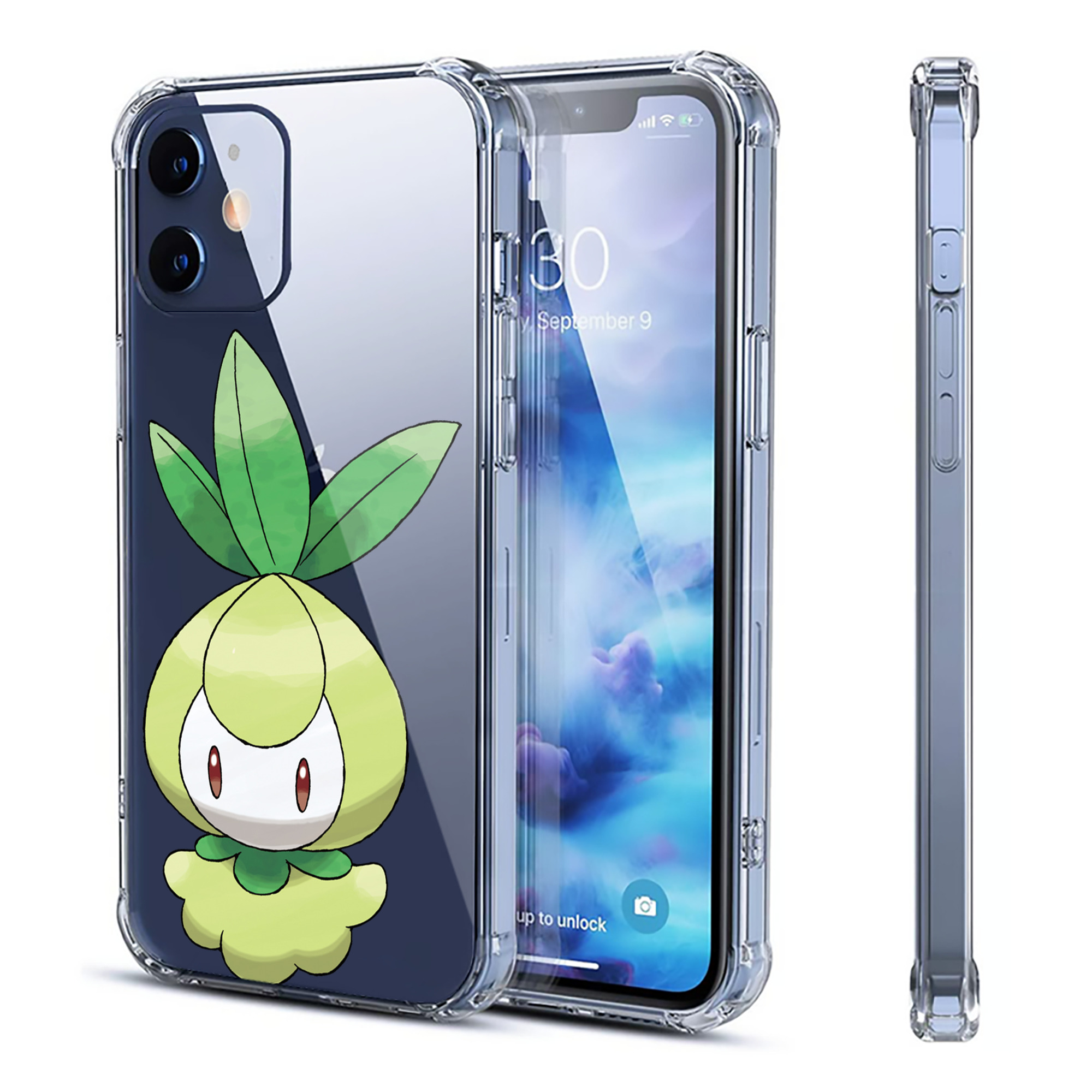 （画像用） ポケットモンスター Pokémon 【iPhone 12シリーズ対応】透明スマホケース（クリアソフトケース）